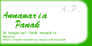 annamaria panak business card