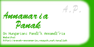 annamaria panak business card